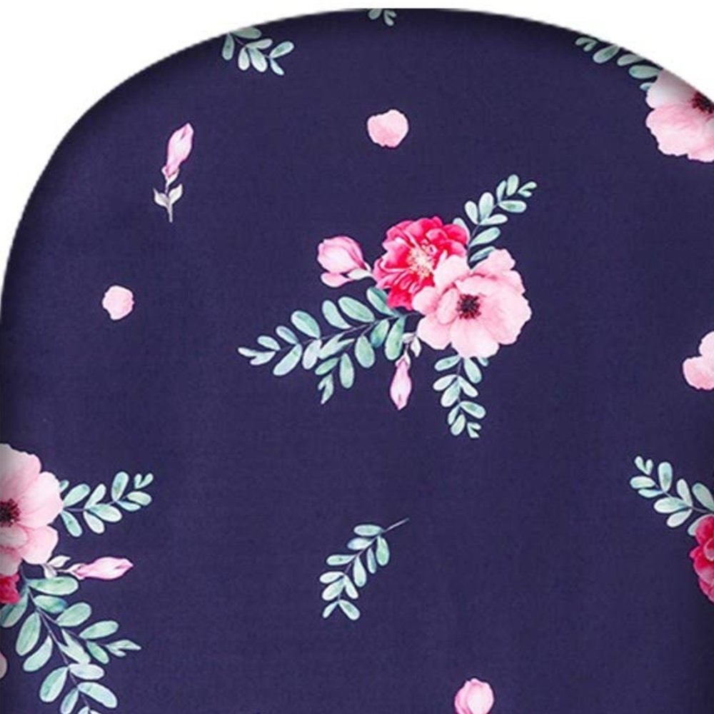 TILLYOU Microfiber Floral Bassinet Bed Sheet Oval New